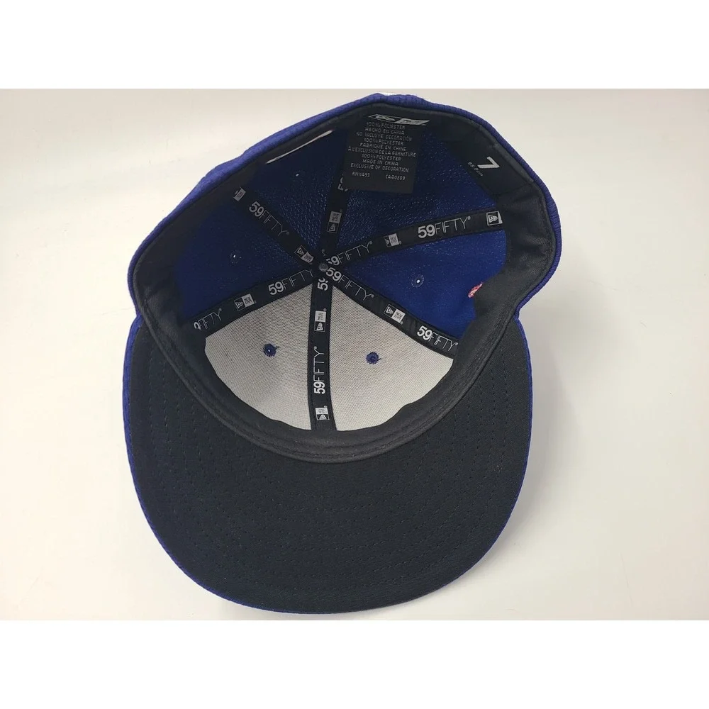Los Angeles Dodgers New Era 59Fifty Fitted 7 Hat Cap Polyester MLB Baseball Blue